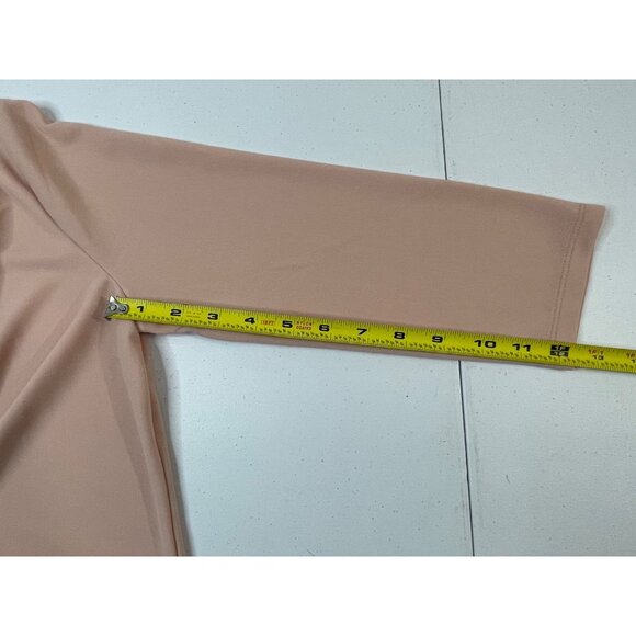 Ann Taylor Factory Blush V Neck Blouse Womens Medium 3/4 Sleeve NWT - Picture 13 of 13